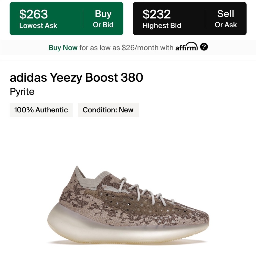 Men’s Adidas Yeezy Boost 380 - Picture 7 of 7